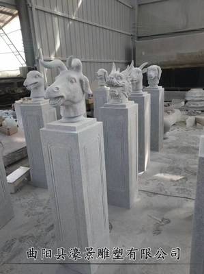 平涼青石仿古拴馬樁 大理石景觀拴馬柱 濠景雕塑廠家供應