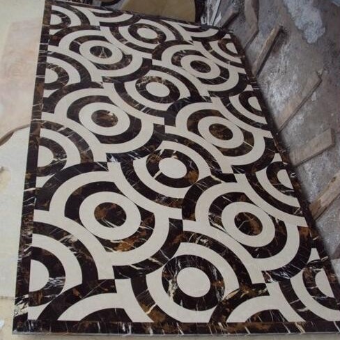 【金億石材】水刀拼花 長(zhǎng)方形地板拼花 石材大理石加工定制設(shè)計(jì)