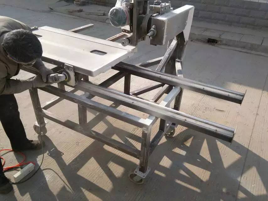 【密封道軌瓷磚切割機(jī)切割大理石微晶石開(kāi)槽磨圓倒角加工石材切割】_